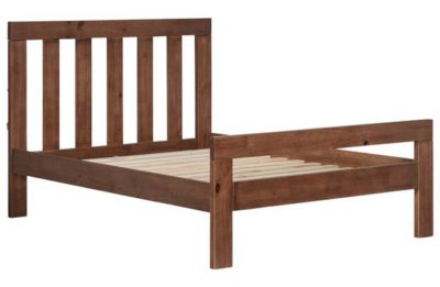 Collection Chile Single Bed Frame - Dark Stain